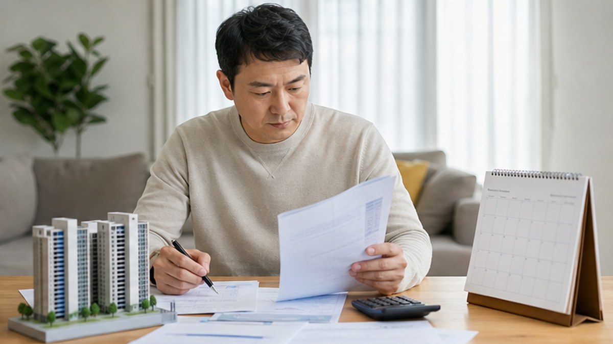 종합부동산세 과세대상·공제 관련 자료를 확인하는 모습
