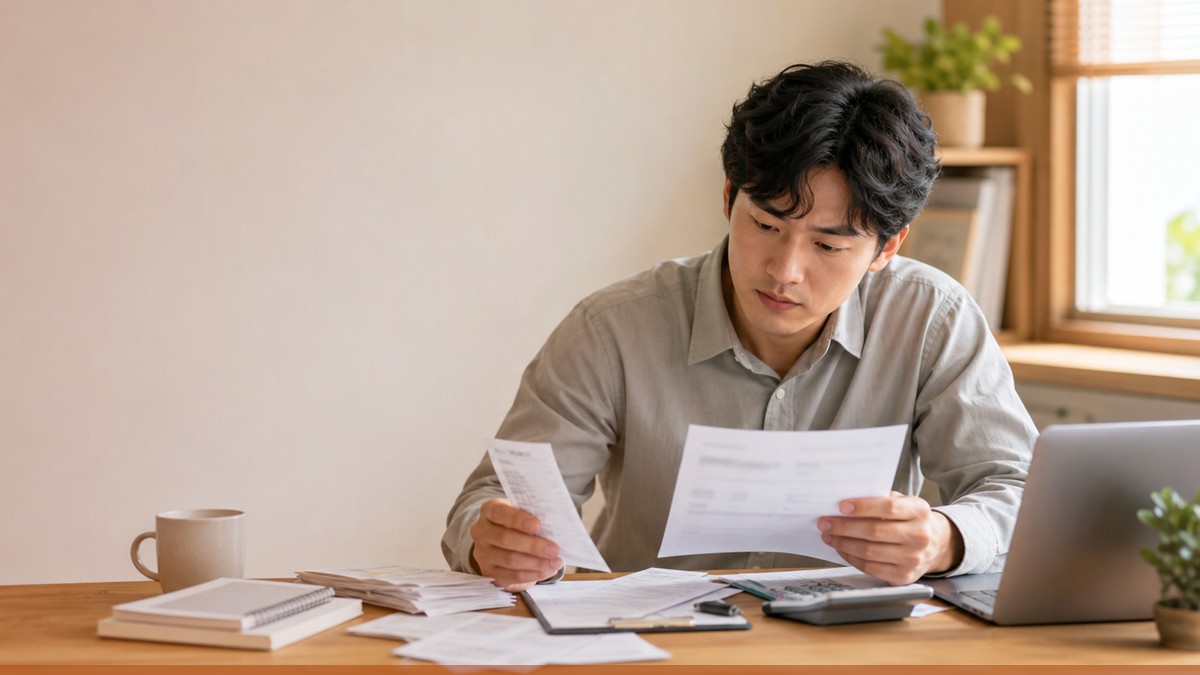7월 재산세 납부 마감 D 관련 자료를 확인하는 모습