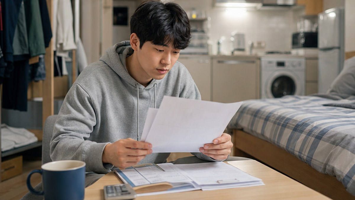 청년월세 지원 2026 관련 자료를 확인하는 모습
